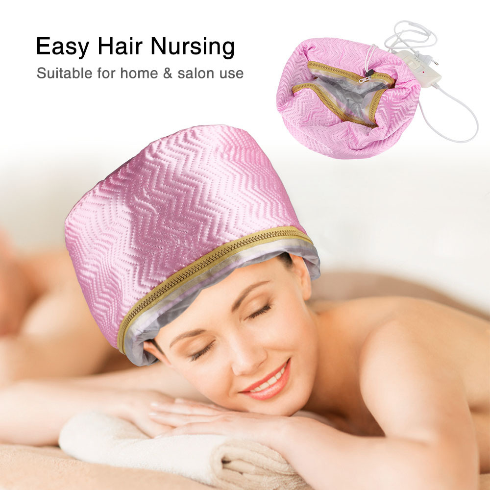 Home Salon Styling Electric Heating Hair Care Hat SPA Nourishing Thermal Treatment Hair Steamer Cap