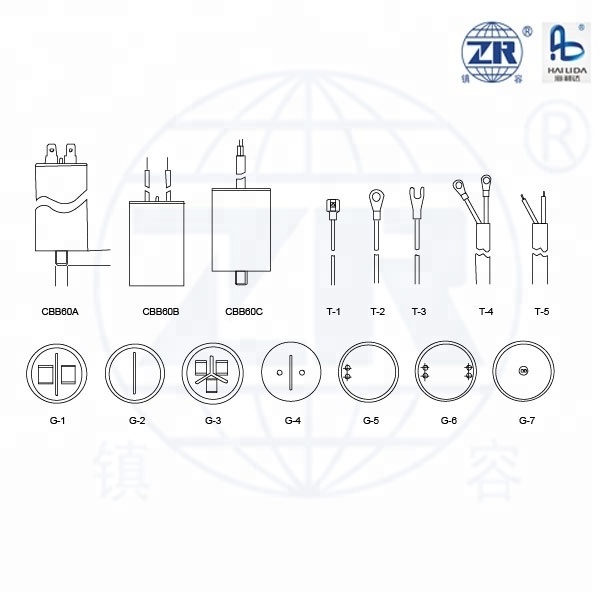 70uf 450v capacitor cbb60 kondensator en60252 1