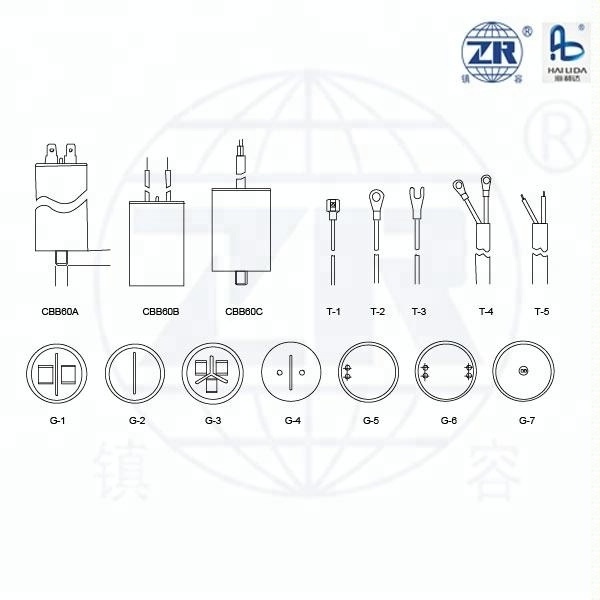 16uf capacitors for single-phase motors en60252 capacitor