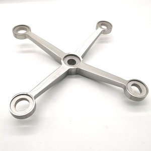 Stainless Steel 316 304 Frameless Wall Fittings Glass Spider