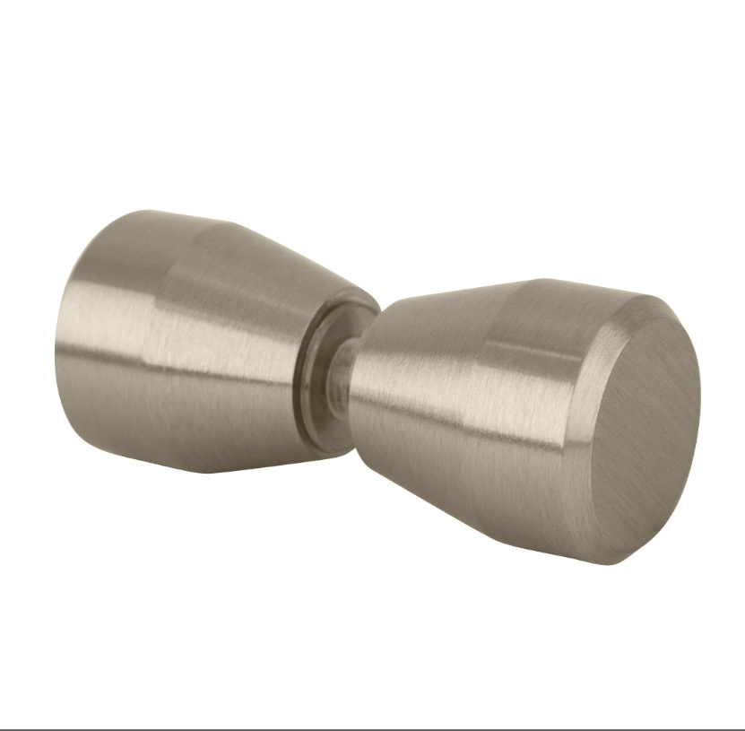 Polished Chrome  Brushed Nickel Matte Black Satin Brass Polished Brass ORB Back-to-Back Bow-Tie Style Knobs