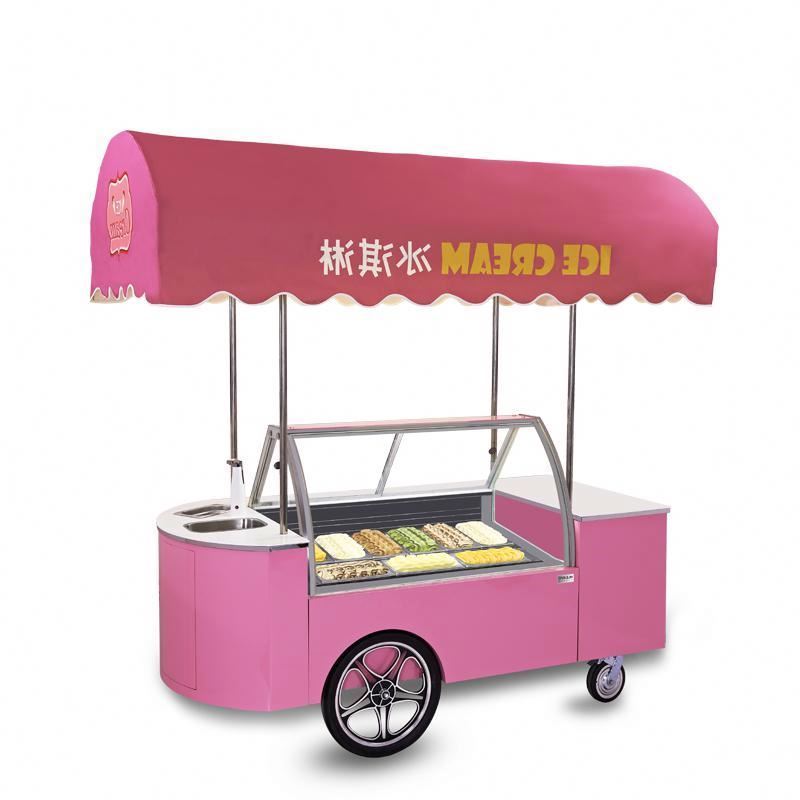 Limited time spike Top Selling Tricycle Ice Sticker Ice Cream Candy Trolley Cart