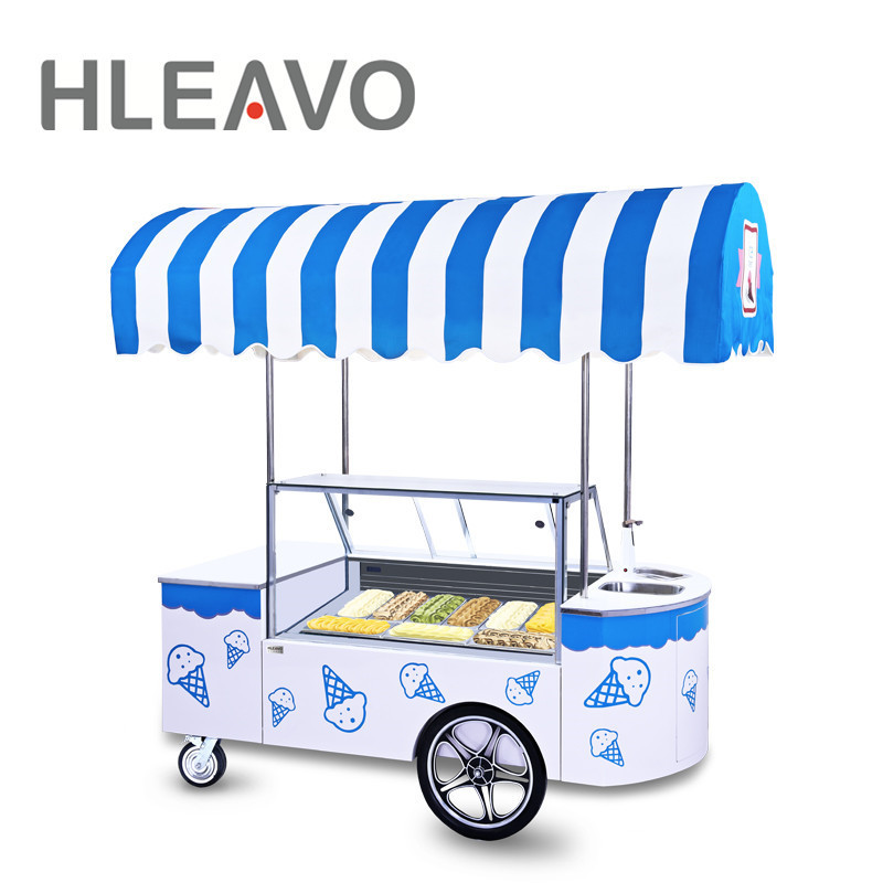 Limited time spike Top Selling Tricycle Ice Sticker Ice Cream Candy Trolley Cart