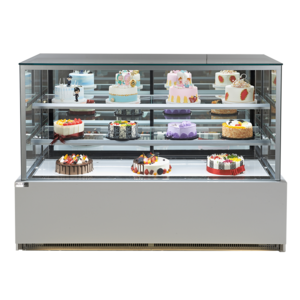 Floor Standing Refrigerator Cake Showcase 3 Shelfes/Display Freezer/Bakery Display Cabinet