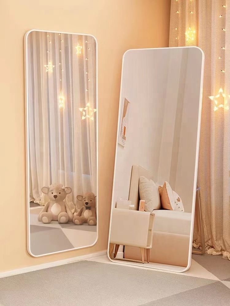 Bedroom Mirror Hanged Dressing Floor Stand Arch Wall Decorative Mirror for Sale Custom Large Gold Full Length Birthday Modern