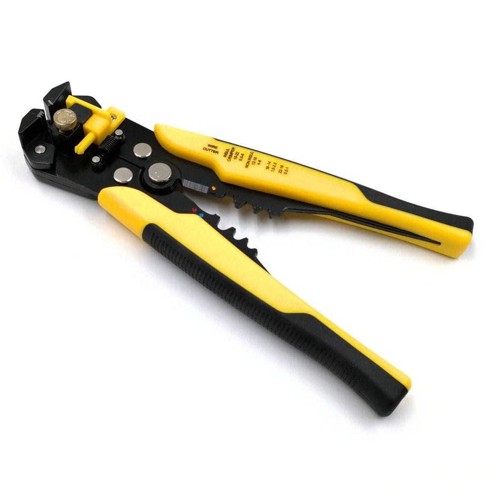 Copper Wire Stripper Cable Cutter Stripping Tool HS-056 Automatic Multi Function Cutting Crimping Pliers