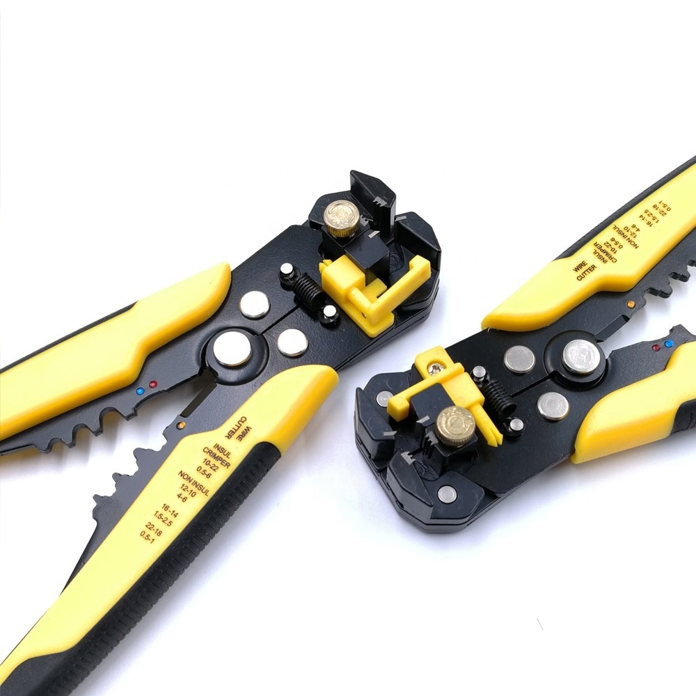 Copper Wire Stripper Cable Cutter Stripping Tool HS-056 Automatic Multi Function Cutting Crimping Pliers