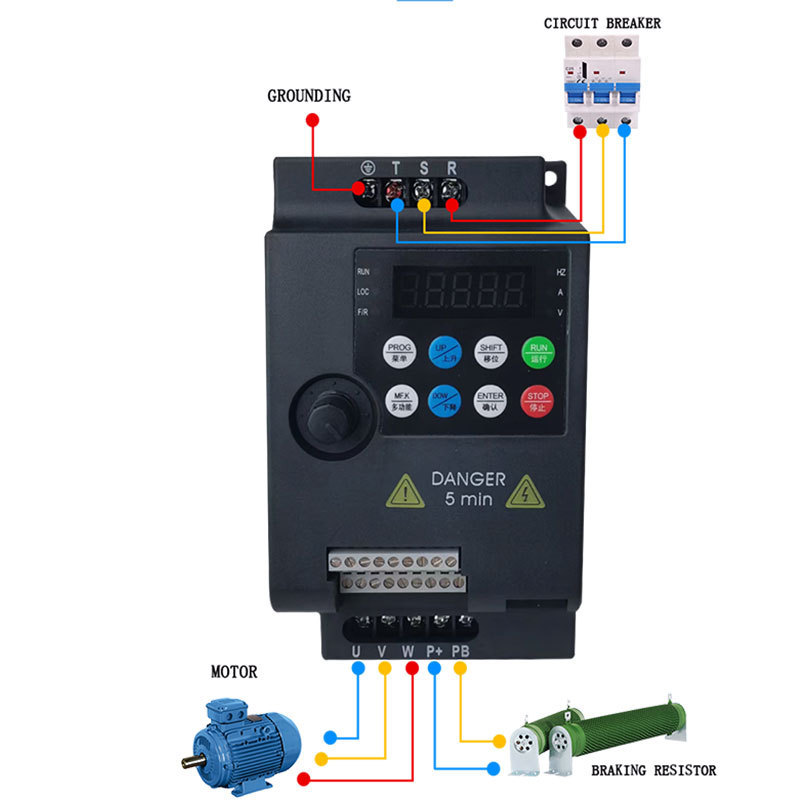 AC drive 220v 380V 50hz 60hz 3Phase VFD RS485 Frequency Transformer 0.75kw 1.5kw 2.2kw 3kw 3.7kw 4kw 5.5kw 7.5kw 11kw