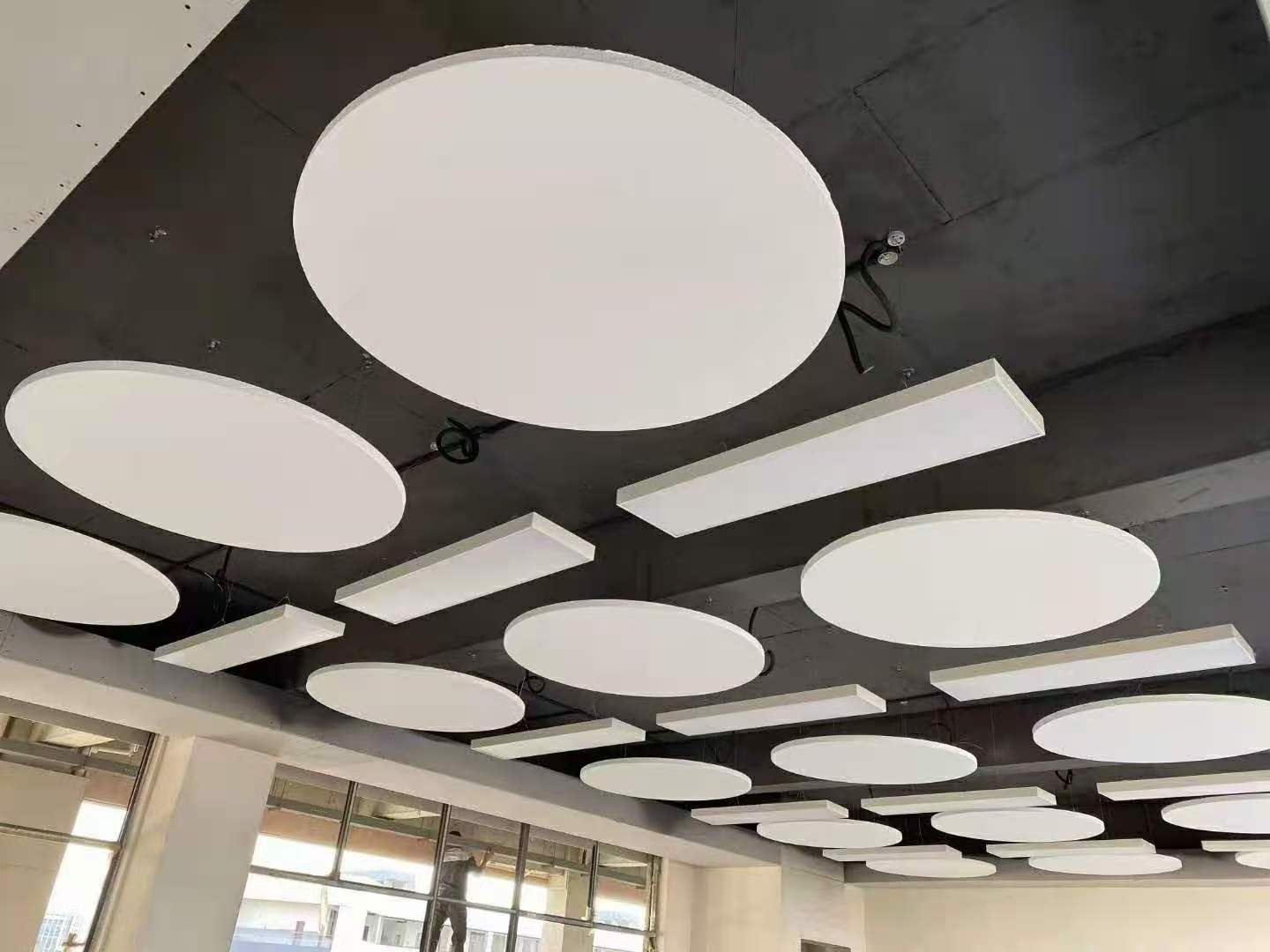 12mm 20mm 15mm 30mm 40mm 50mm sound proof ceiling board Glass fiber wool panels acoustic panels for ceiling tile