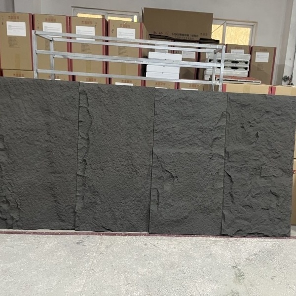 Artificial Polyurethane Stone Panel Faux Pu Rock Stone Wall Panel Good Looking Decorative Material For Ktv Decor Veneer Exterior