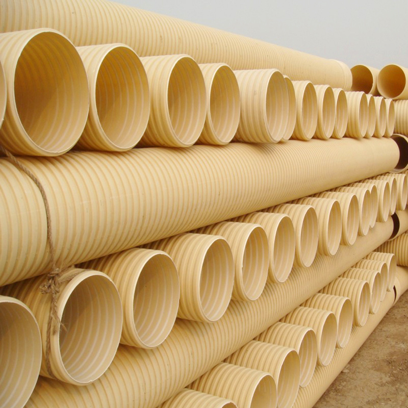 PVC culvert pipe Plastic Double Wall corrugated Pipe with wholesale price