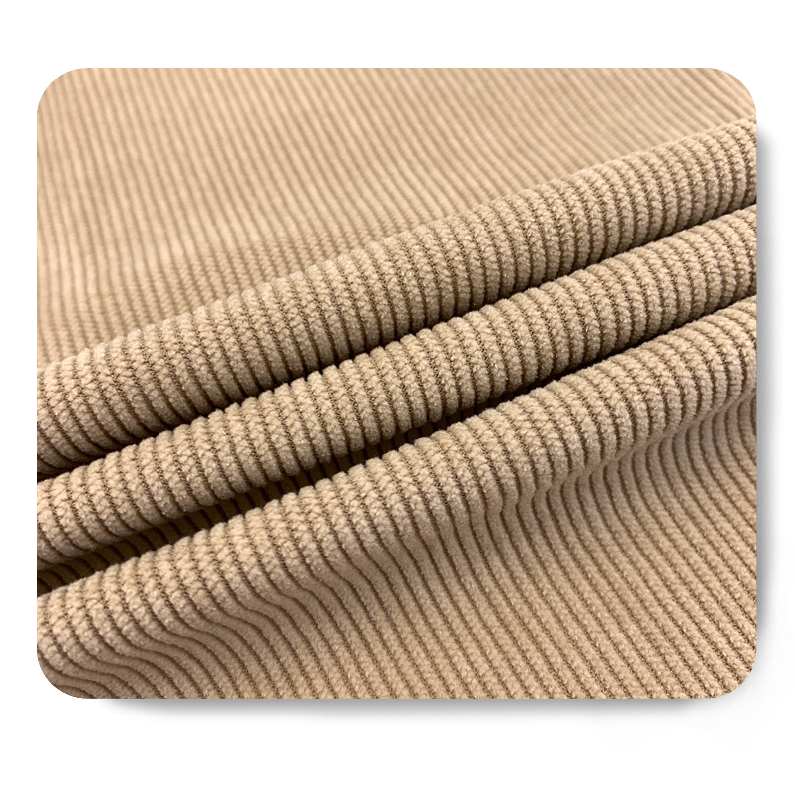 Factory Direct Sale 100% Polyester 16W Non- Stretch Corduroy Fabric For Garments Trousers Sofa