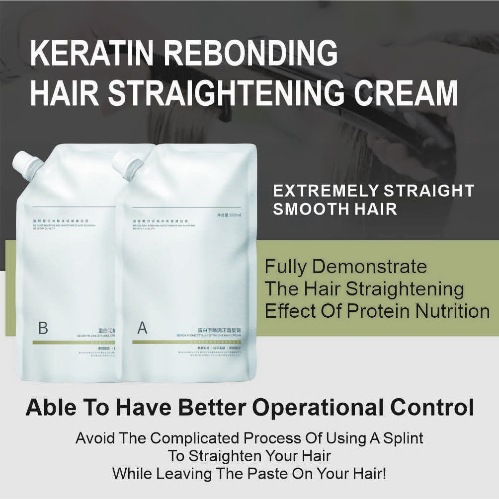 Salon High Quality Product Natural Hair Straight Perm Cream From Korea Down Perm Support Hair Rebonding Cream