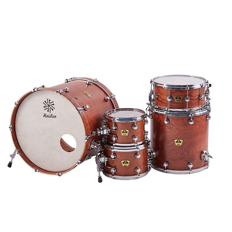 Hailun Concert Series Bubinga Professional Rosewood Jazz Drum Frame with PVC Head Chinese Drum Category