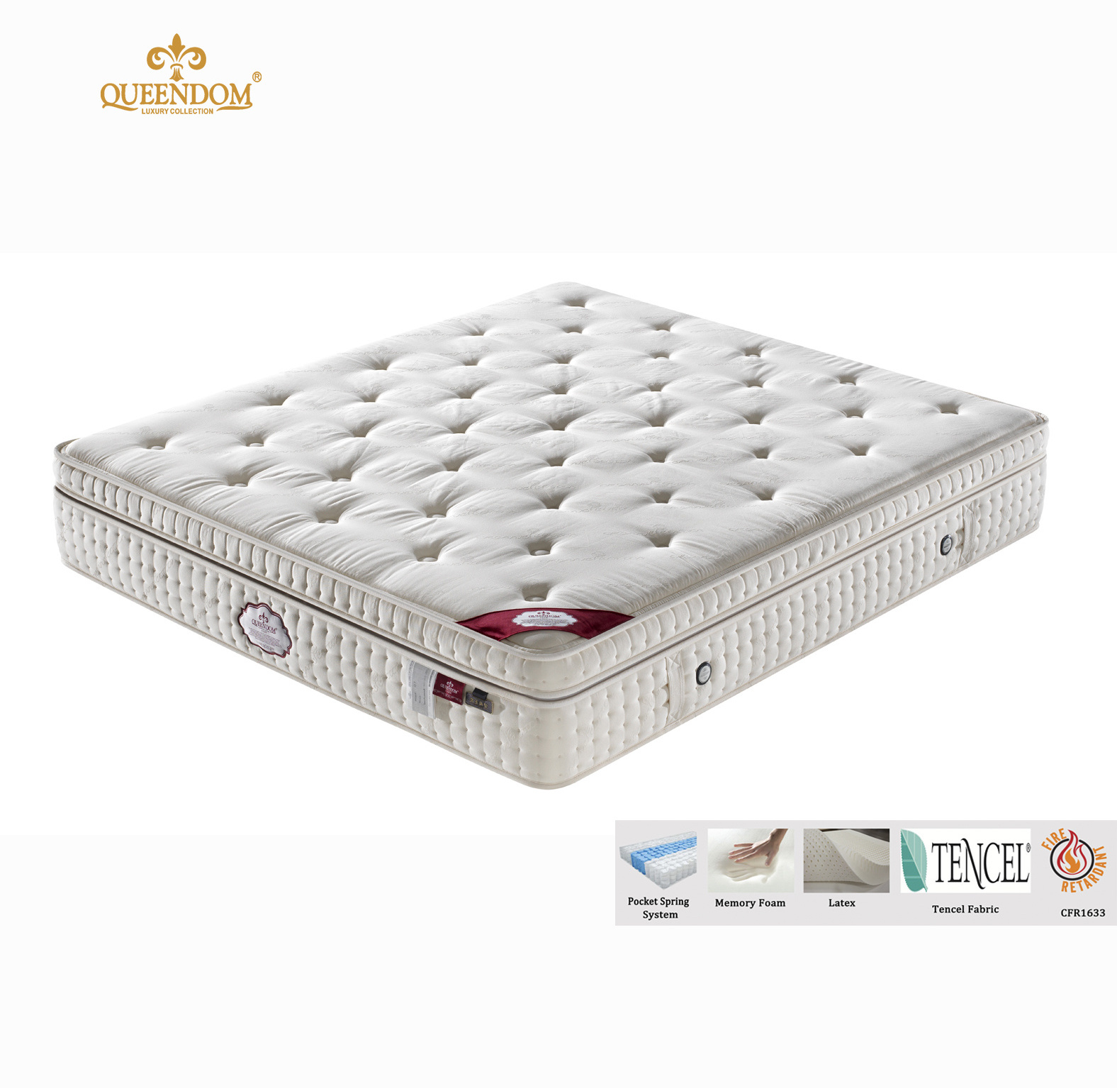 Hypo-allergenic New design factory hot sale soft king size memory foam spring mattress for bedroom