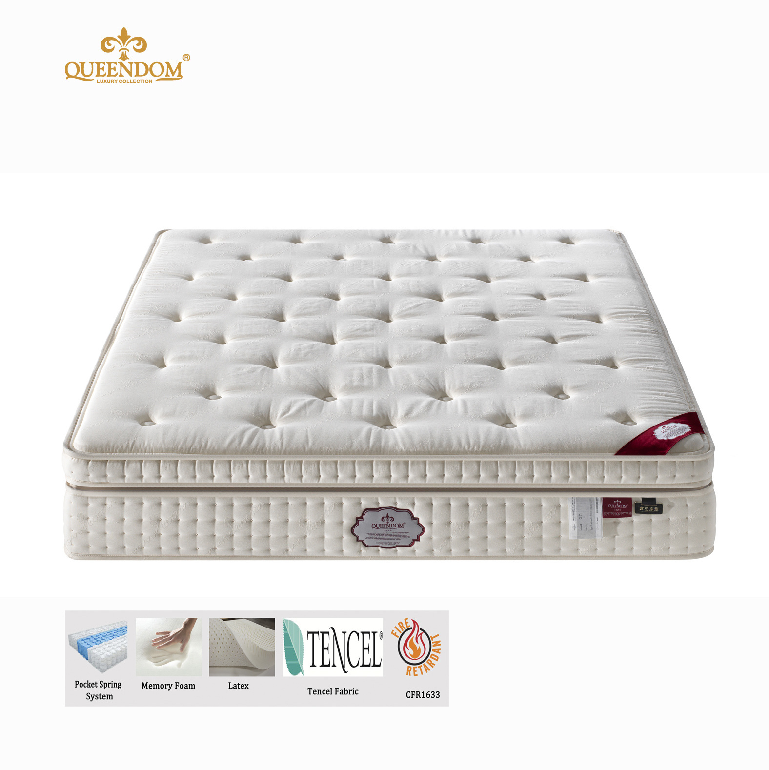 Hypo-allergenic New design factory hot sale soft king size memory foam spring mattress for bedroom