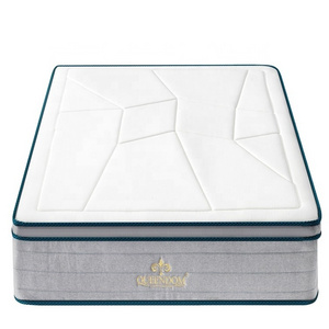 Luxury knitting fabric memory foam topper king size bed mattresses pack in a box pocket spring inflatable mattress