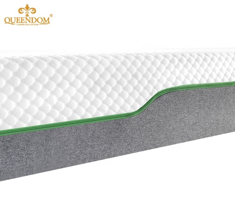 Smart hypo-allergenic Non-slip bottom compressed topper in color box travel memory foam mattress