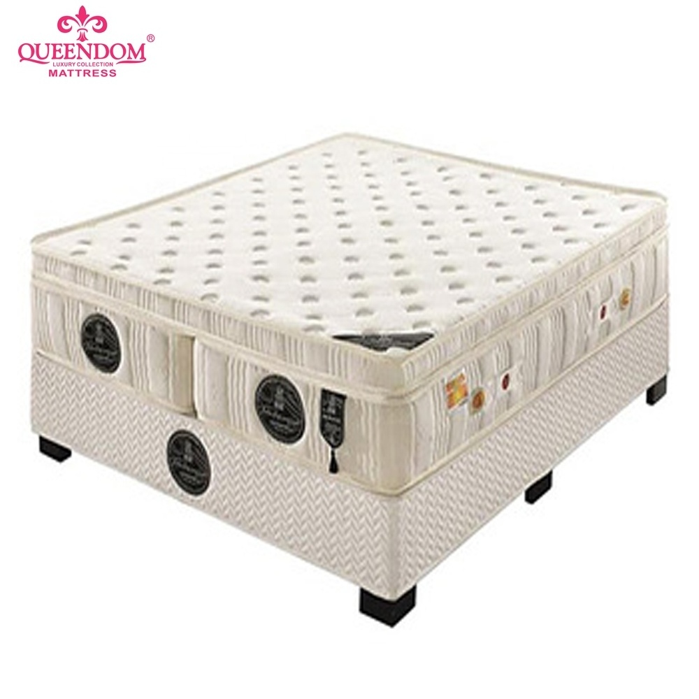 Queendom new design folding foldable pocket spring mattress used hotel mattresses for sale