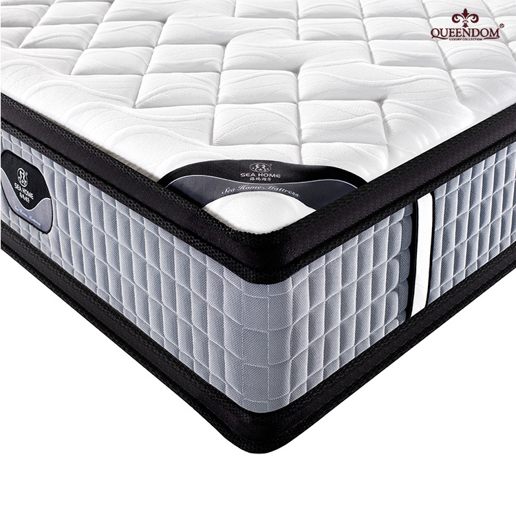 Double sides used Pocket spring pillow top mattress bed mattress manufacture