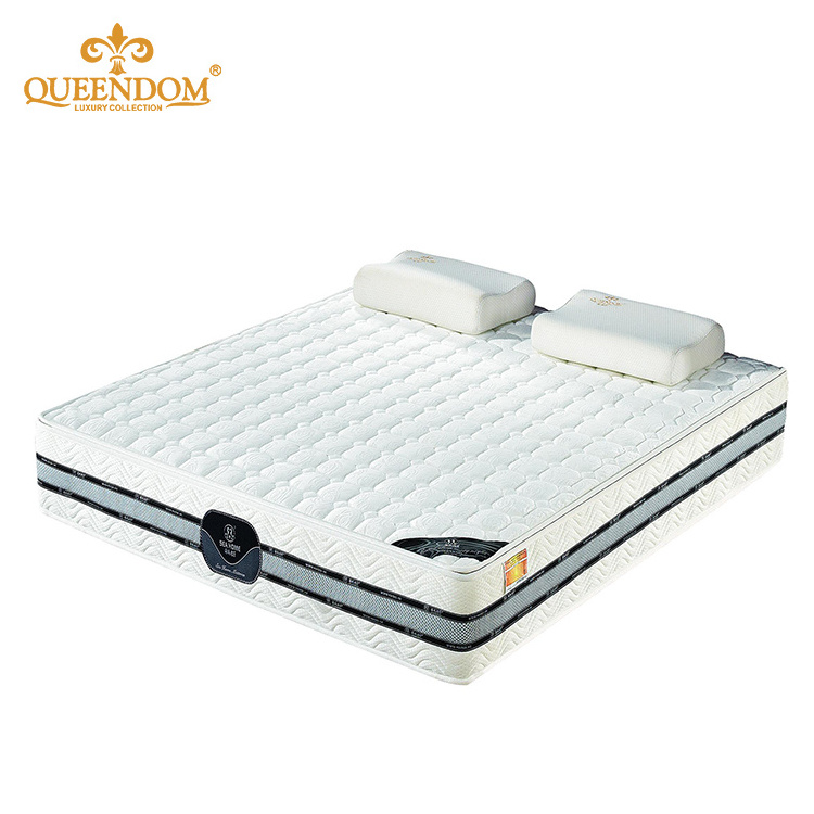 High grade Eco-Friendly 12 inch firm knitted fabric pocket spring Cool gel memory foam  mattress