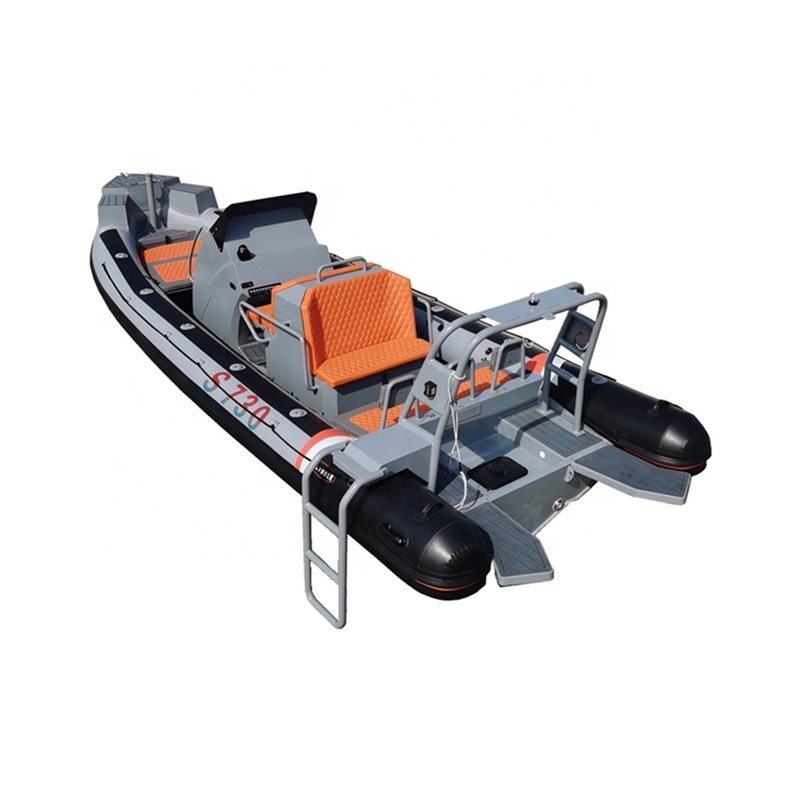 CE RIB650 aluminum hull inflatable water boat inflatable jet boat