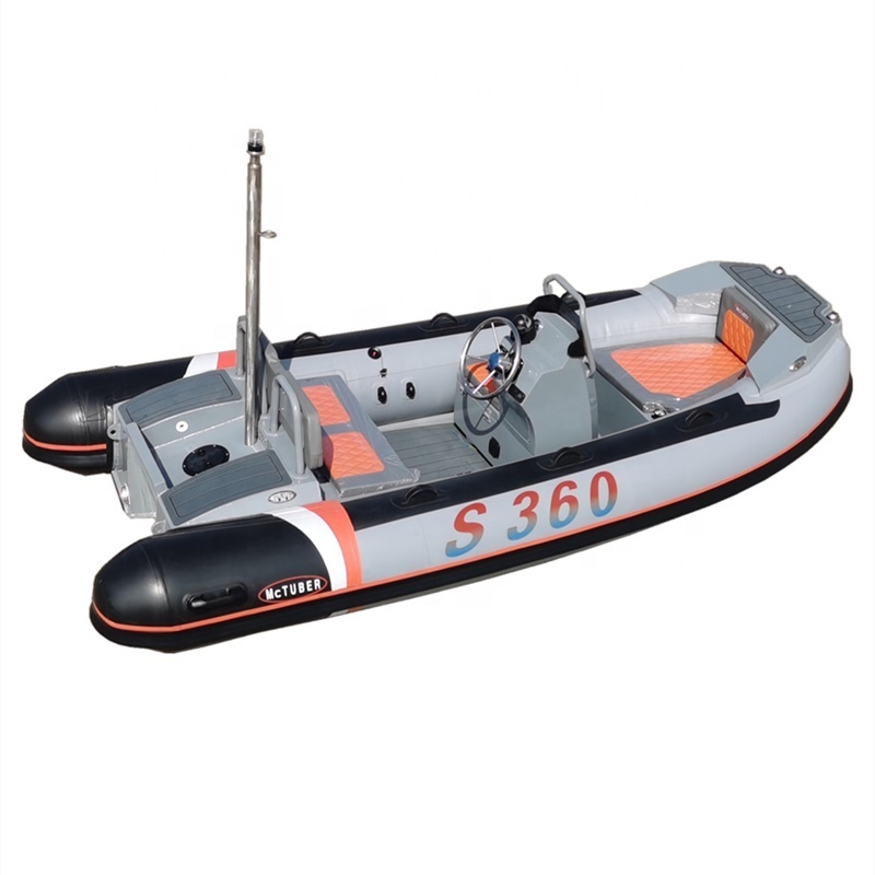 11.8feet RIB360 3.6M rigid hull inflatable boat sailing boat aluminum fishing boat