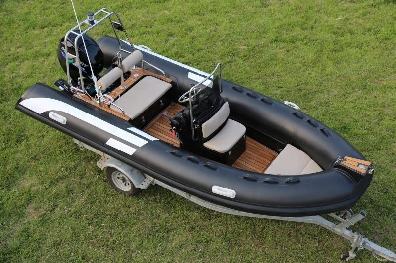 15.8Feet RIB480 7 persons rigid inflatable boat fiberglass fishing boat motor boat