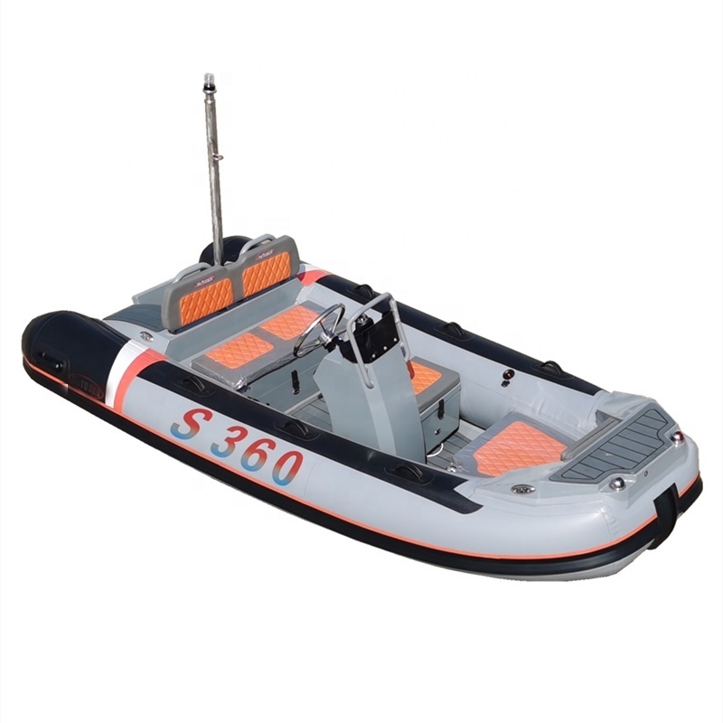 11.8feet RIB360 3.6M rigid hull inflatable boat sailing boat aluminum fishing boat