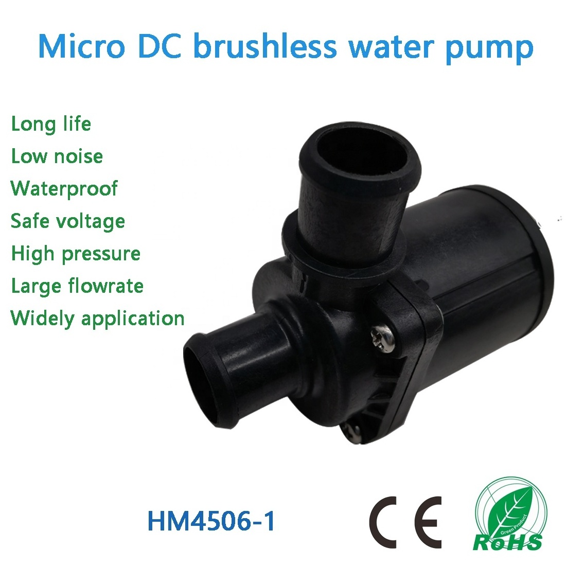 Low noise high pressure 10M large flow 40L/min 12V 24V micro dc solar water heater booster pump smart toilet flushing pump