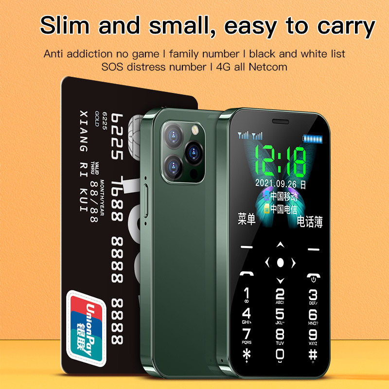 new trend mini pocket size 4G card phone