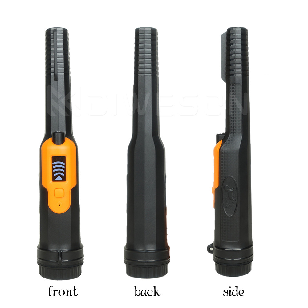 New Arrival IP68 Fully waterproof Hand Held Pinpoint Treasure Hunting Metal Detector Wand with LCD Display