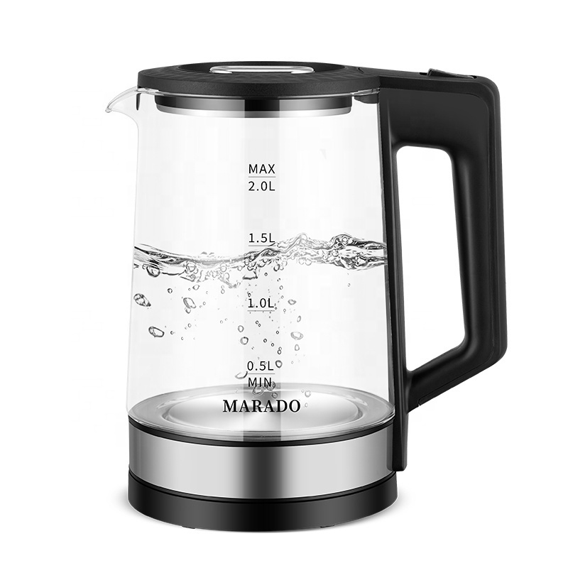 Custom plug Kettles Glass Kitchen Appliances Electric Kettle Hot Water Boiler Heater For Hotel Home Electric Glass Tea Kettle