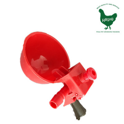 Red Chicken Pigeon Waterer Drinker Quail Drinking Cups Bird Bowls Poultry Coop Feeder