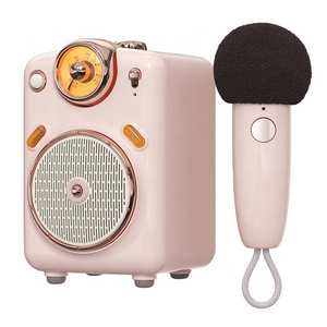 Divoom Fairy-OK Portable Blue-tooth Speaker with Microphone Karaoke Function with Voice Change, FM Radio, TF Card