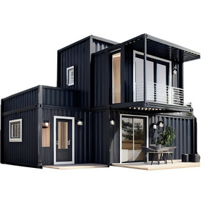 Light Steel 20Ft 40Ft Prefabricated Mobile Home 2 3 4 5 Bedroom Foldable Expandable Mini Container House Prefab Luxury Villa