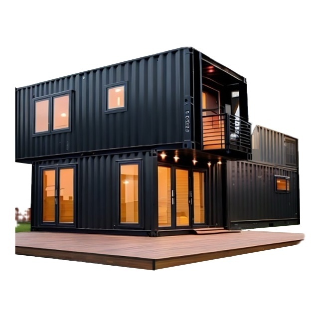 Light Steel 20Ft 40Ft Prefabricated Mobile Home 2 3 4 5 Bedroom Foldable Expandable Mini Container House Prefab Luxury Villa