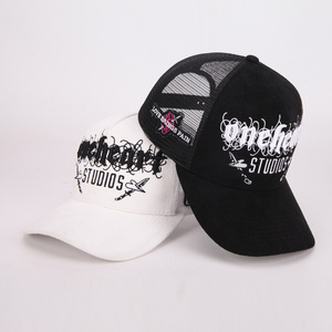 Customize Mesh Hats Custom 5 Panel 3d Embroidery Logo Mesh Snap Truck Cap design Trucker Hats