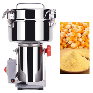 DAMAI Electric Stainless Steel Grain Cereal Mill Spice Grinder Dry Food Grinding Machine 2KG