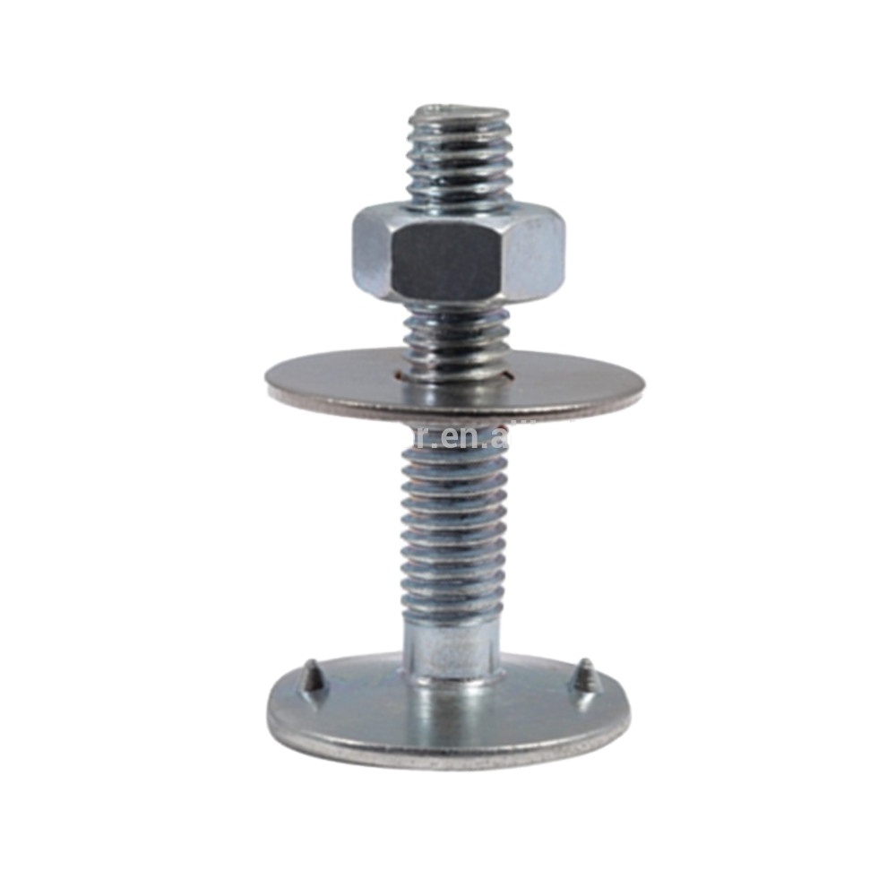 Factory Provides China manufacture Zinc plated metal DIN 931 Bucket Bolt with nut and washer