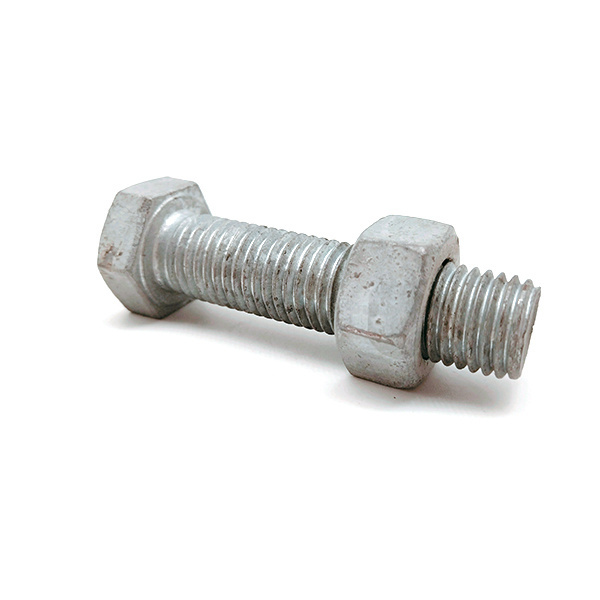 DIN930 A325 Carbon Steel M9 dacromet hot dip galvanized HDG Hex Bolt And Nut