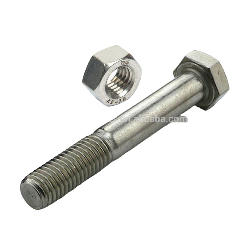 Factory Provides China manufacture Zinc plated metal DIN 931 Bucket Bolt with nut and washer