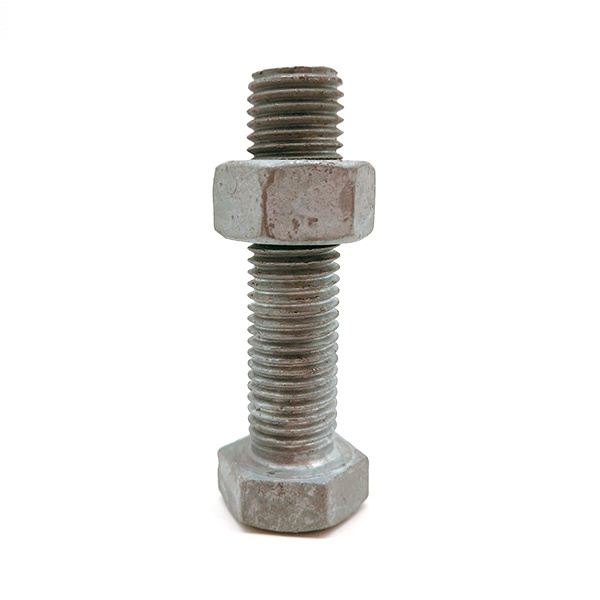 DIN930 A325 Carbon Steel M9 dacromet hot dip galvanized HDG Hex Bolt And Nut