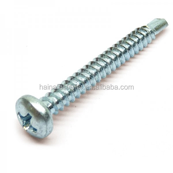 Factory wholesale self drilling screw machine screw, self-drilling screw with pan head zinc plated