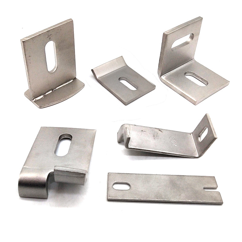 Stainless Steel Slotted Long Bracket Shelf Angle Heavy Duty Large L / U shaped Clamp bracket