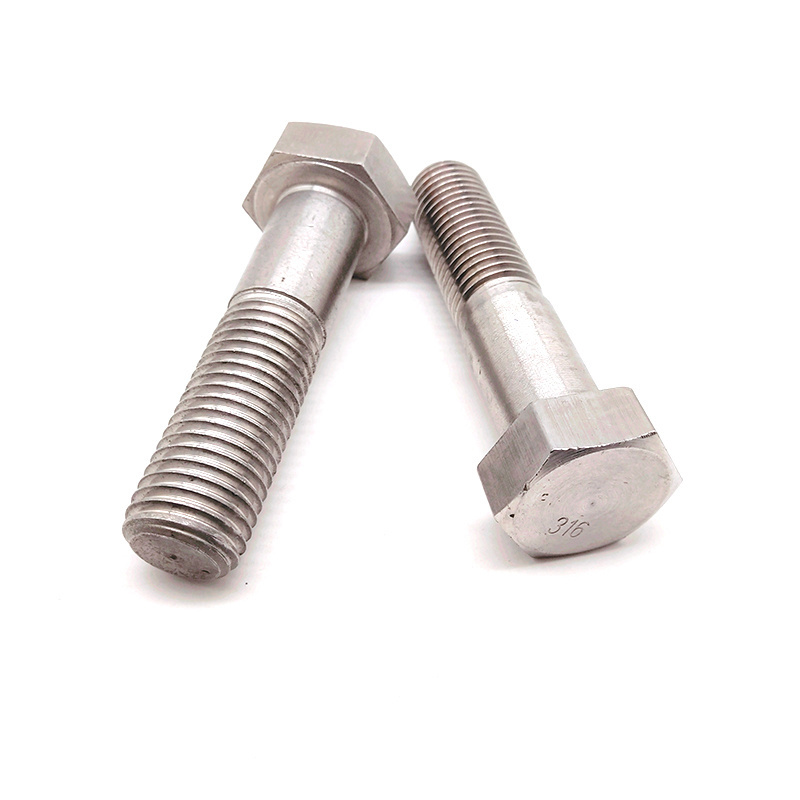 Chinese Fastener DIN 931 Big Size M36 Stainless Steel A2-70 9mm Hex hexagon Bolts in Stock