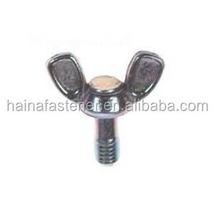 Factory Provides Best Quality M3-M36 304 316 stainless steel butterfly wing nuts stainless m6 bolt screw