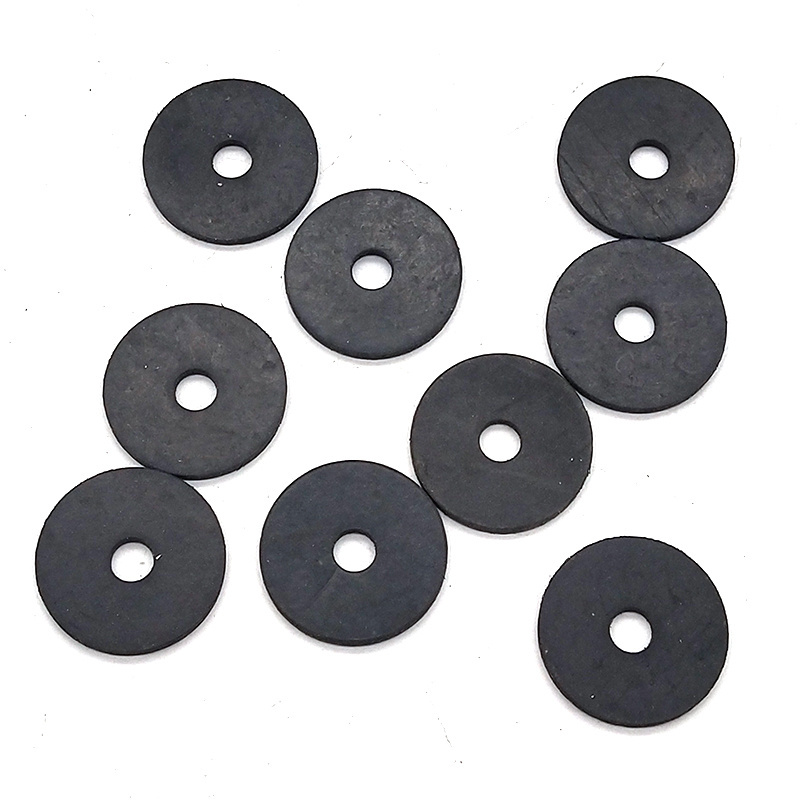 Fastener Manufacture custom black plain flat washer silicone nylon plastic rubber washer