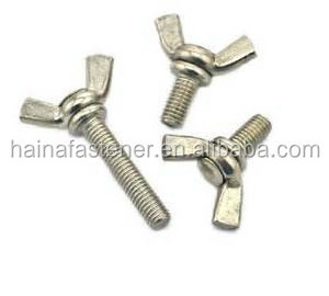 Factory Provides Best Quality M3-M36 304 316 stainless steel butterfly wing nuts stainless m6 bolt screw