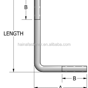 j type anchor bolts , Right-angle anchor bolt, anchor bolt hot sale